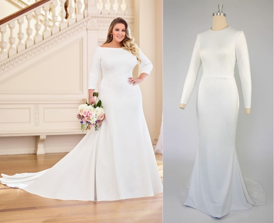 Des robes de mariée grande taille qui couvrent les lacunes et mettent